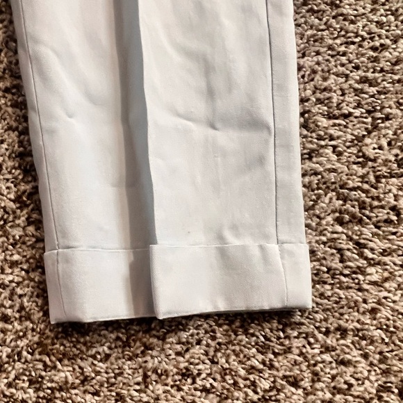 Theory Womens Mid Rise Slim Straight Pleated Dress Pants Light Blue Size 8 - Picture 3 of 16